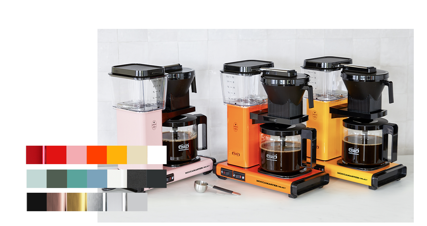 moccamaster, moccamaster kbg, moccamaster kbg select, moccamaster kleuren